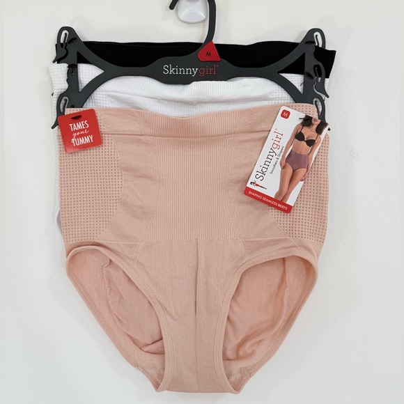 Skinnygirl Other - Skinnygirl Shaping Briefs - Nude, White & Black (3-Pack)